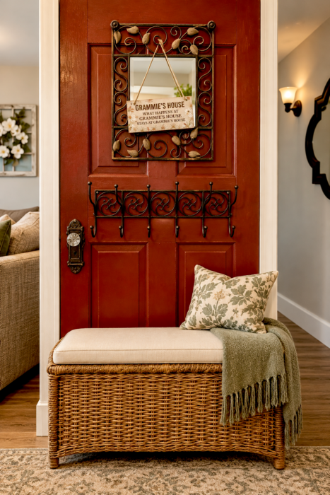 Cozy Farmhouse Grammie’s Entryway